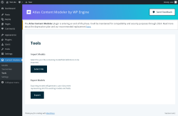 Page screenshot: Content Modeler → Tools