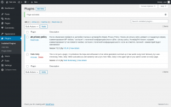 Page screenshot: Plugins &lsaquo; Test site &mdash; WordPress