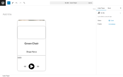 Page screenshot: Audio Player → Add New Player