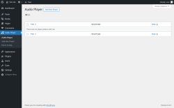 Page screenshot: Audio Player