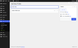 Page screenshot: Author On Hover &rarr; Add New Profile