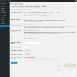 Page screenshot: Authorizer → Advanced