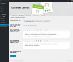Page screenshot: Authorizer → Login Access