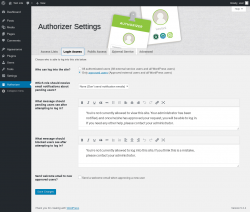 Page screenshot: Authorizer → Login Access