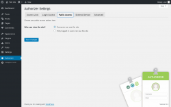 Page screenshot: Authorizer → Public Access