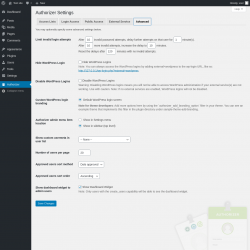 Page screenshot: Authorizer → Advanced