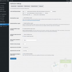 Page screenshot: Authorizer → Advanced