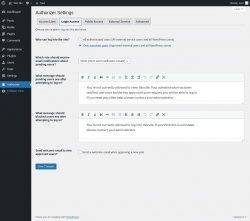 Page screenshot: Authorizer → Login Access