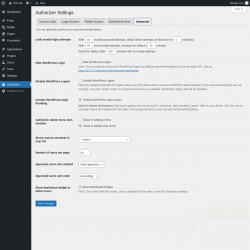 Page screenshot: Authorizer → Advanced