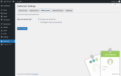 Page screenshot: Authorizer → Public Access