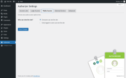 Page screenshot: Authorizer → Public Access