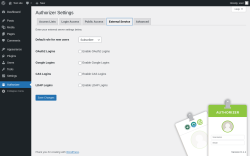 Page screenshot: Authorizer → External Service