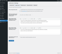 Page screenshot: Authorizer → Login Access