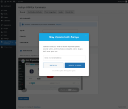 Page screenshot: Authyo OTP for Forminator