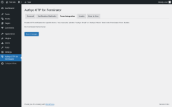 Page screenshot: Authyo OTP for Forminator &rarr; Form Integration