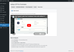 Page screenshot: Authyo OTP for Forminator &rarr; How to Use