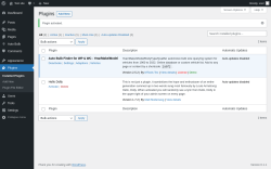 Page screenshot: Plugins ‹ Test site — WordPress