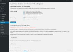 Page screenshot: Settings → Image Attributes