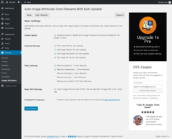 Page screenshot: Settings → Image Attributes