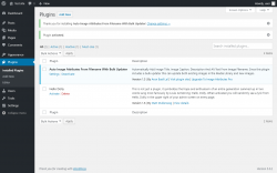 Page screenshot: Plugins ‹ Test site — WordPress