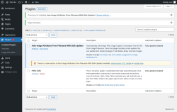 Page screenshot: Plugins ‹ Test site — WordPress