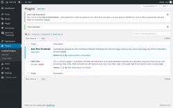 Page screenshot: Plugins &lsaquo; Test site &mdash; WordPress