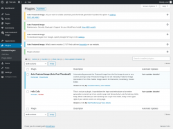 Page screenshot: Plugins &lsaquo; Test site &mdash; WordPress