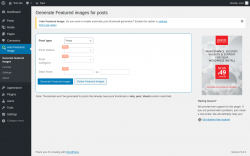 Page screenshot: Auto Featured Image