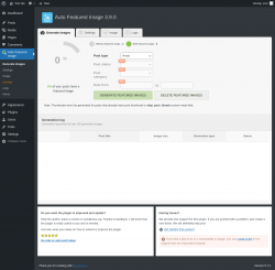 Page screenshot: Auto Featured Image