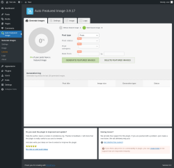 Page screenshot: Auto Featured Image