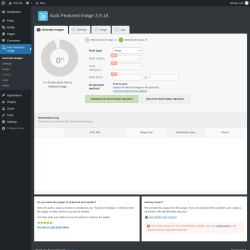 Page screenshot: Auto Featured Image