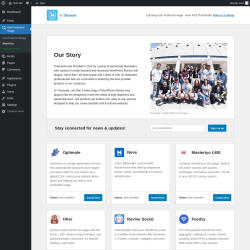Page screenshot: Auto Featured Image &rarr; About Us