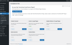 Page screenshot: TermsFeed → Compliance Kits