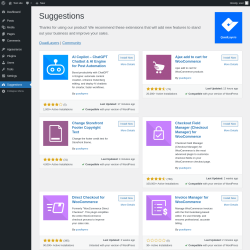 Page screenshot: Suggestions