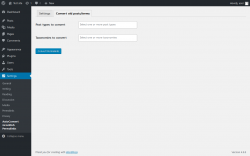 Page screenshot: Settings  → AutoConvert Greeklish Permalinks → Convert old posts/terms