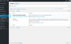 Page screenshot: Plugins ‹ Test site — WordPress