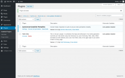 Page screenshot: Plugins ‹ Test site — WordPress
