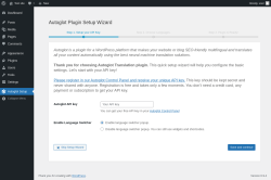 Page screenshot: Autoglot Setup