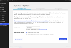 Page screenshot: Autoglot Setup