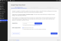 Page screenshot: Autoglot Setup