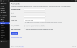 Page screenshot: Settings &rarr; AutomateIndex