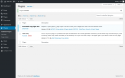 Page screenshot: Plugins &lsaquo; Test site &mdash; WordPress