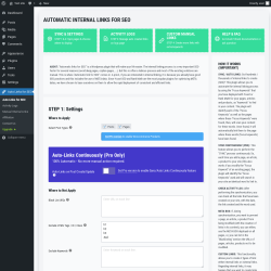 Page screenshot: Auto Links for SEO