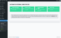 Page screenshot: Auto Links for SEO → Activity Logs