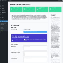 Page screenshot: Auto Links for SEO