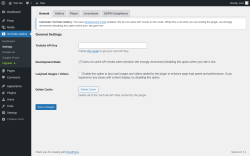 Page screenshot: YouTube Gallery → Settings