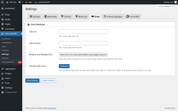 Page screenshot: AutomatorWP → Settings → Zoom