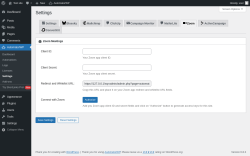 Page screenshot: AutomatorWP → Settings → Zoom