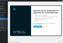 Page screenshot: ‹ Test site — WordPress