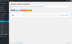 Page screenshot: Settings &rarr; Mastodon Autopost